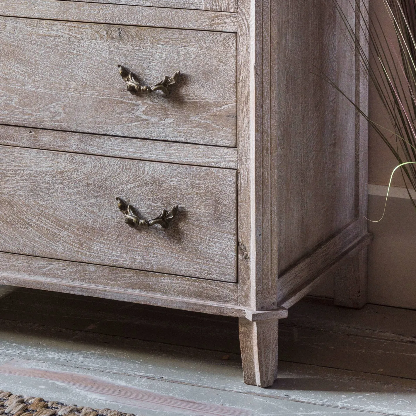 Graham & Green Wardrobes & Rails|Wardrobes & Rails<Chantilly Whitewashed Wardrobe