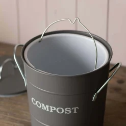 Graham & Green Household Storage<Charcoal Grey Compost Bucket