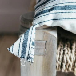 Graham & Green Seat Pads & Bed Rolls|Seat Pads & Bed Rolls<Charcoal Stripe Bed Roll