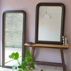 Graham & Green Floor Standing Mirrors|Rectangular Mirrors<Charlie Black and Gold Beaded Mirrors