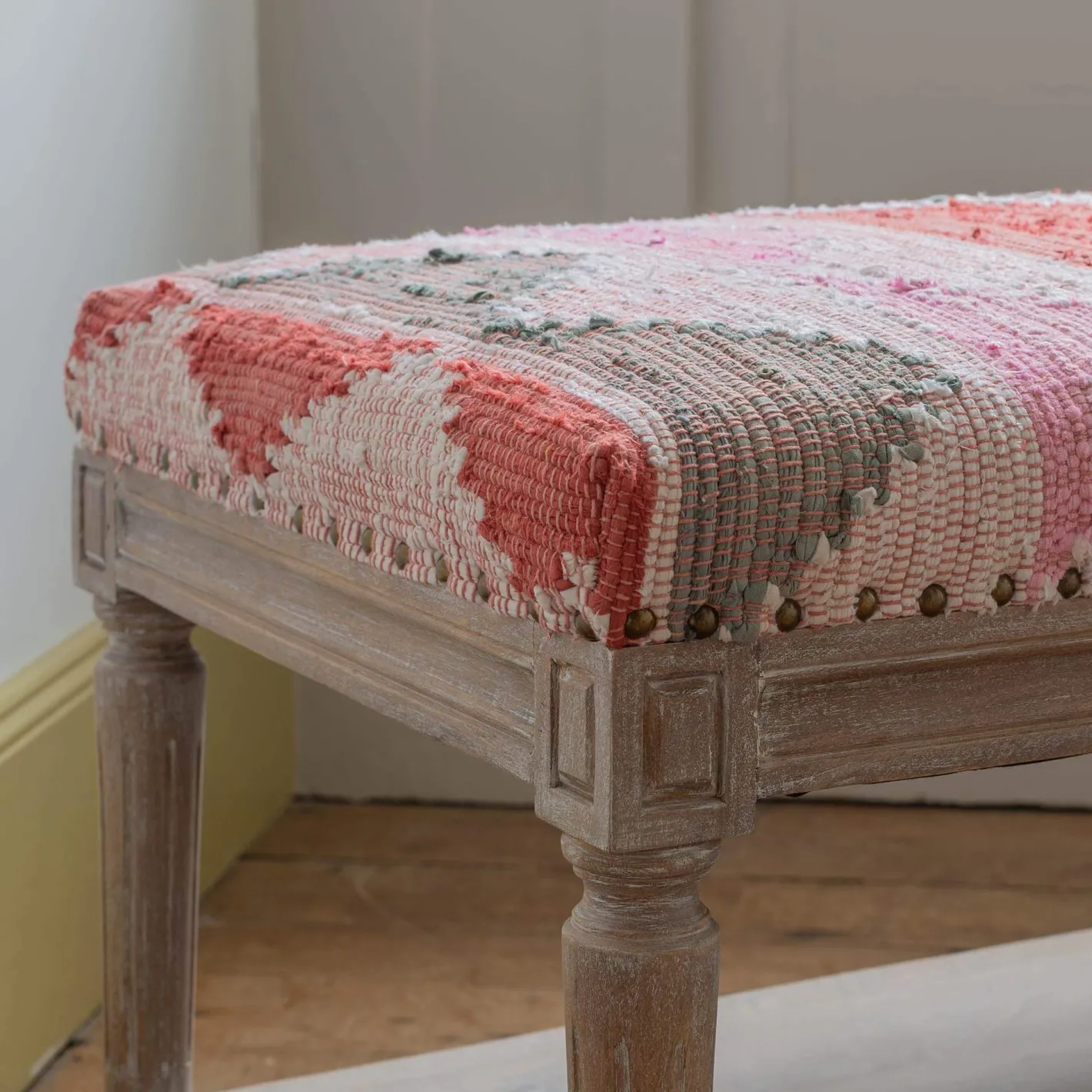 Graham & Green Benches & Ottomans|Ottomans & Benches<Chindi Rag Rug Bench