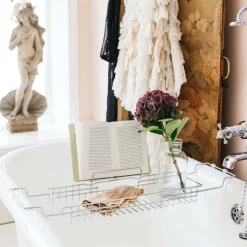 Graham & Green Bathroom Accessories<Chrome Bath Caddy with Stand