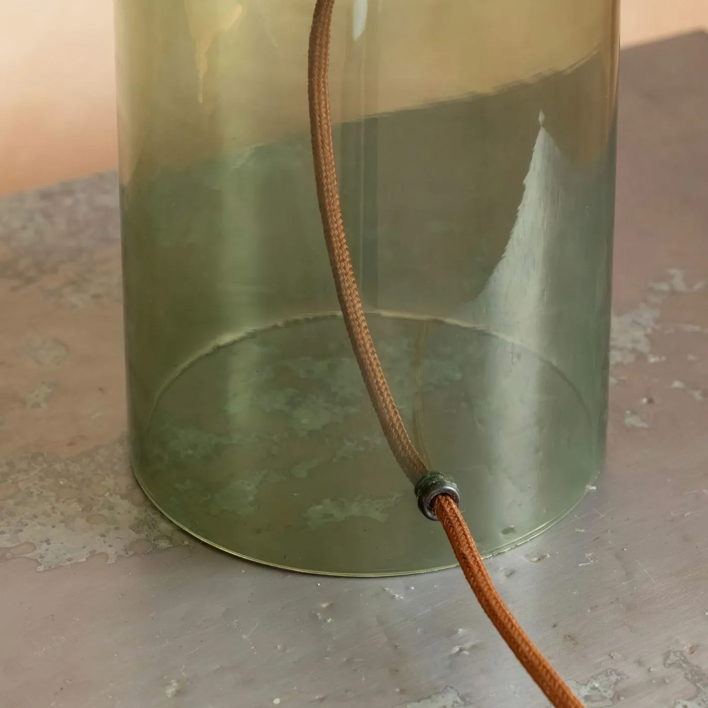 Graham & Green Table Lamps<Clarence Glass Table Lamp Green - Large