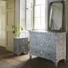 Graham & Green Chests Of Drawers|Chests Of Drawers<Classic Grey Mother of Pearl Chest of Drawers