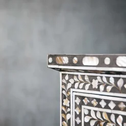 Graham & Green Chests Of Drawers|Chests Of Drawers<Classic Grey Mother of Pearl Chest of Drawers