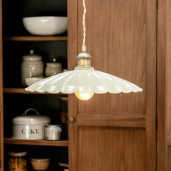 Graham & Green Ceiling Lights & Chandeliers<Clay Metal Large Pendant Light