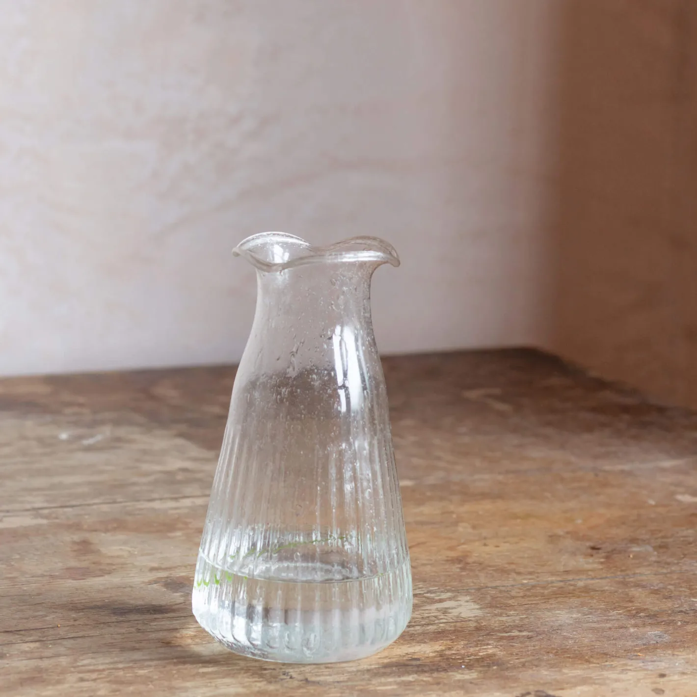 Graham & Green Vases & Plant Pots<Clear Fluted Glass Vase