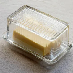 Graham & Green Kitchen Accessories|Tableware<Clear Glass Butter Dish