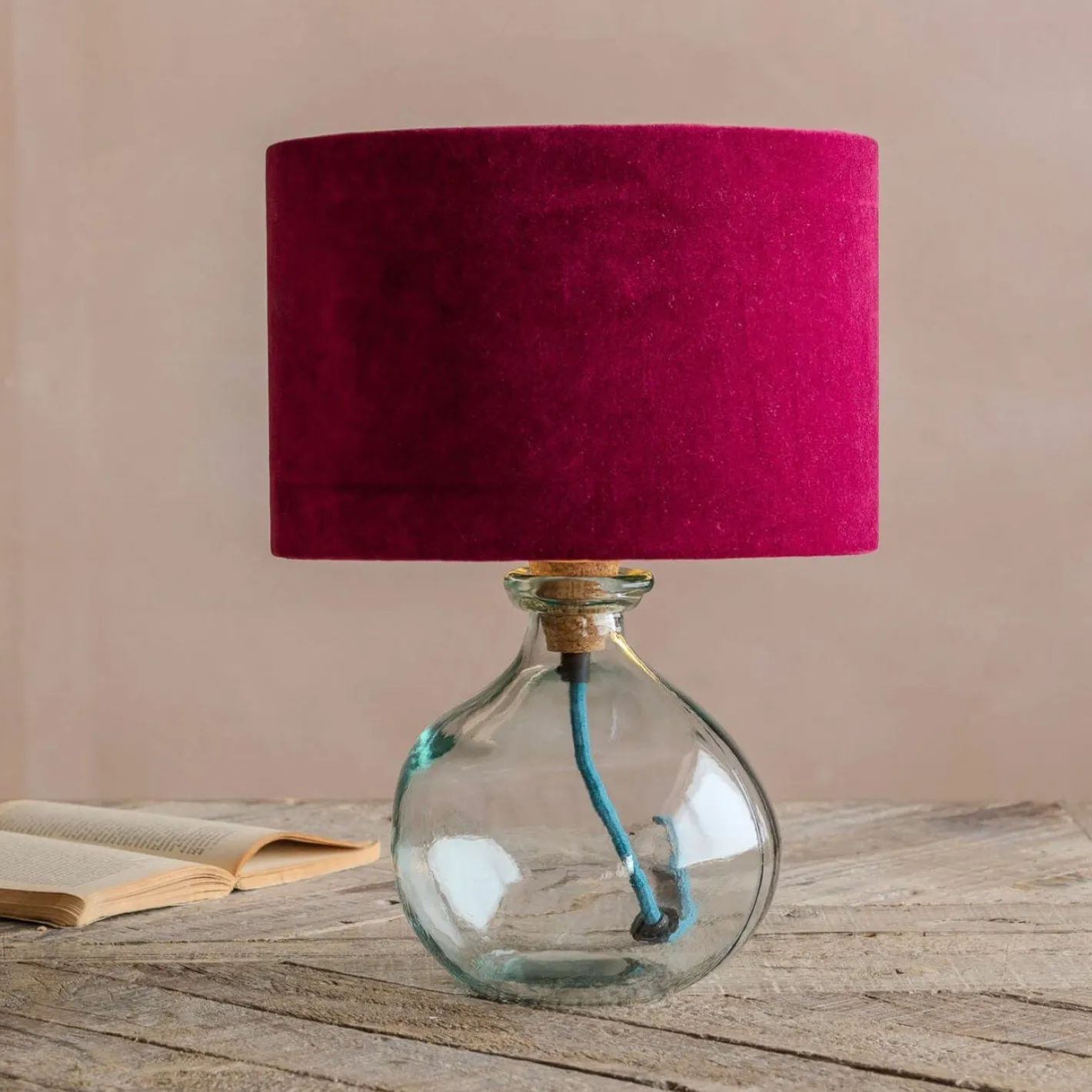 Graham & Green Table Lamps<Clear Recycled Glass Table Lamp