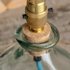 Graham & Green Table Lamps<Clear Recycled Glass Table Lamp