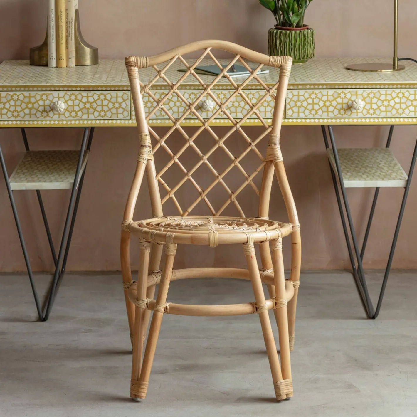Graham & Green Dining Chairs<Cole Rattan Cross Dining Chair