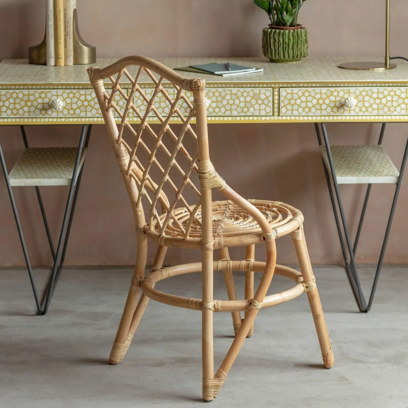 Graham & Green Dining Chairs<Cole Rattan Cross Dining Chair