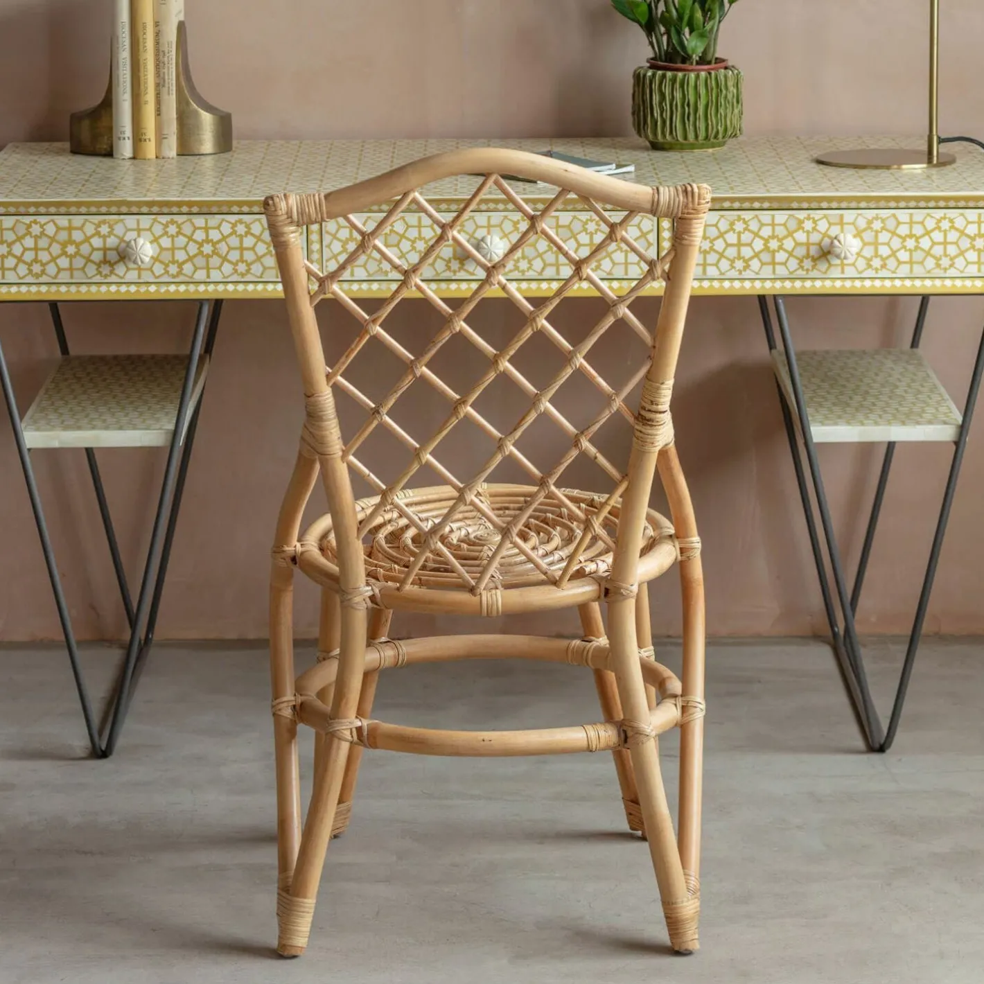 Graham & Green Dining Chairs<Cole Rattan Cross Dining Chair