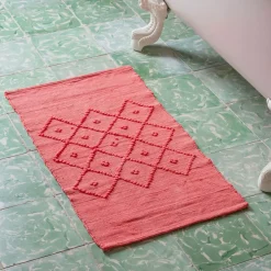 Graham & Green Bath Mats|Bath Mats<Coral Loop Bath Mat 50 x 90cm