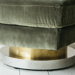 Graham & Green Cocktail Chairs<Corinne Green Velvet Swivel Chair