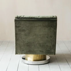 Graham & Green Cocktail Chairs<Corinne Green Velvet Swivel Chair