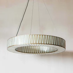 Graham & Green Ceiling Lights & Chandeliers<Corrine Frosted Glass Large Chandelier