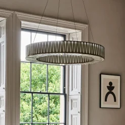 Graham & Green Ceiling Lights & Chandeliers<Corrine Frosted Glass Large Chandelier