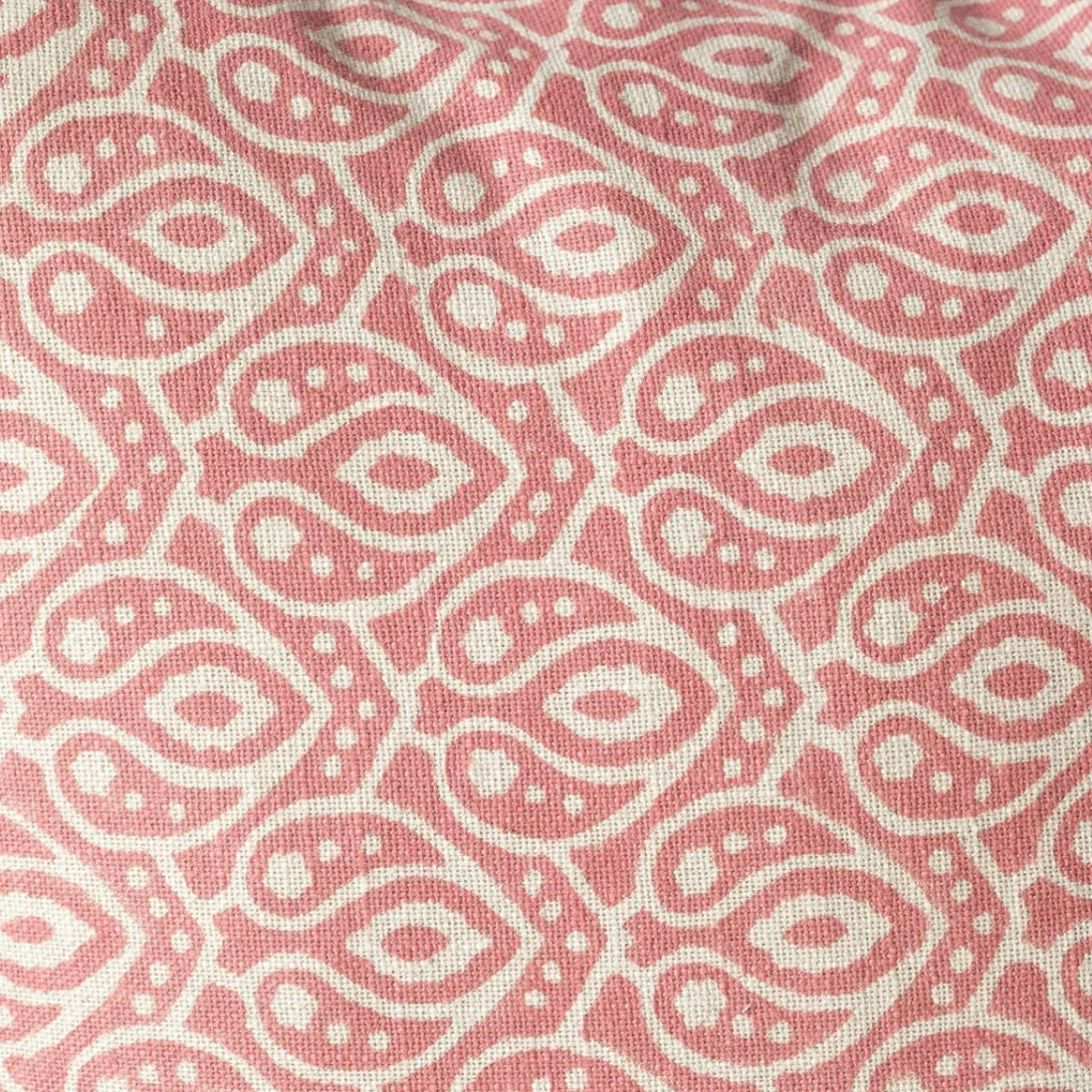 Graham & Green Sofa Cushions|Cushions<Cotton Block Printed Rectangular Cushions with tassel trim