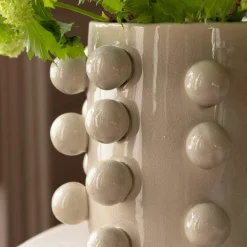 Graham & Green Vases & Plant Pots<Cream Bobble Vase