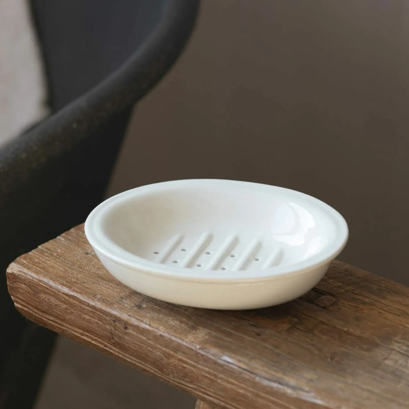 Graham & Green Bathroom Accessories<Cream Ceramic Two-Part Soap Dish