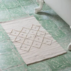 Graham & Green Bath Mats|Bath Mats<Cream Loop Bath Mat 50 x 90cm