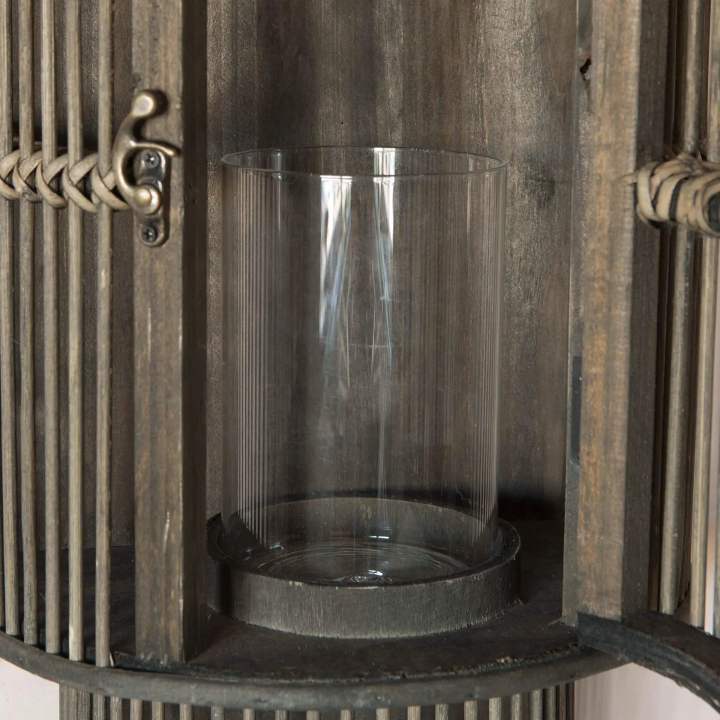 Graham & Green Candle Holders & Candles<Curved Bamboo Lantern
