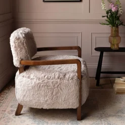 Graham & Green Armchairs<Dasha Faux Fur Armchair