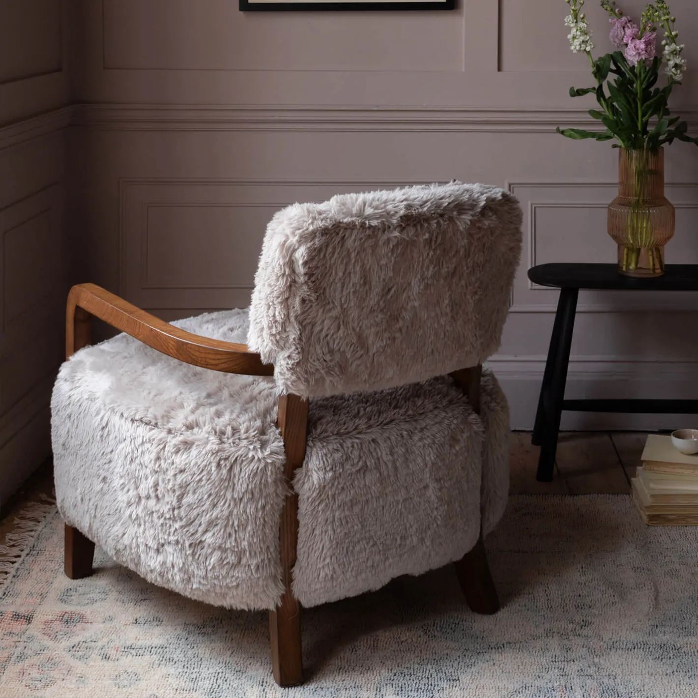 Graham & Green Armchairs<Dasha Faux Fur Armchair