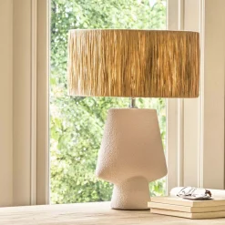 Graham & Green Table Lamps<Dawson White Ceramic Lamp