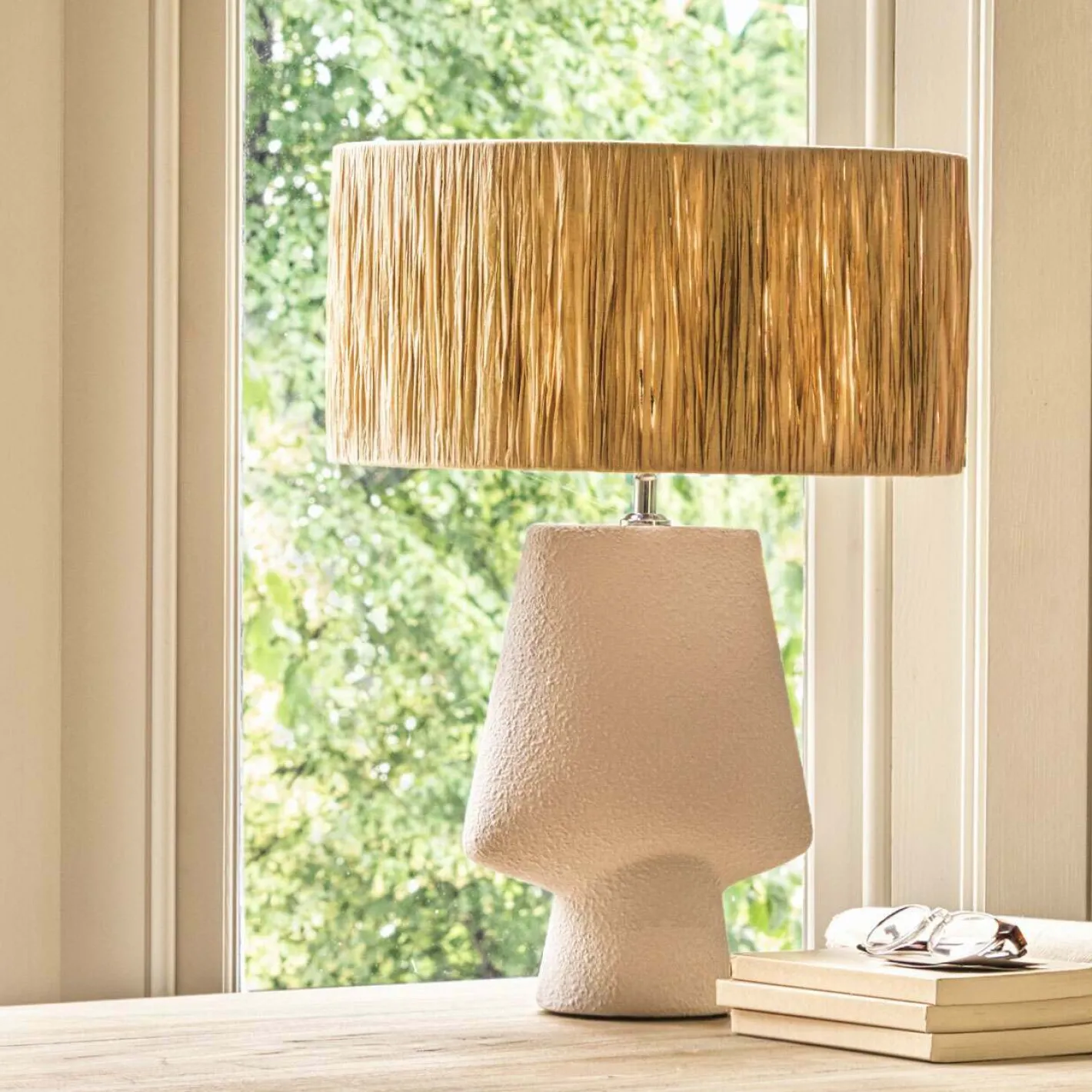 Graham & Green Table Lamps<Dawson White Ceramic Lamp