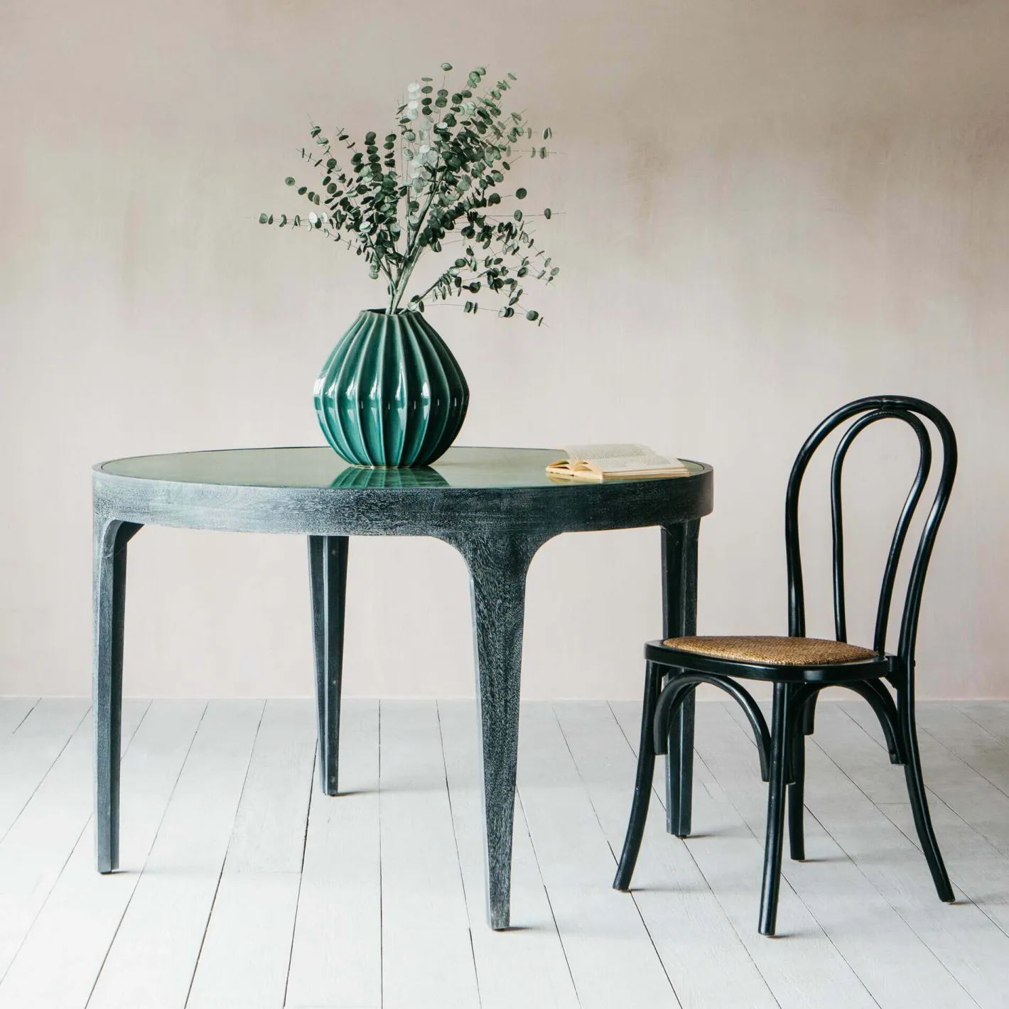 Graham & Green Dining Tables<Delaney 4 Seater Green Marble Dining Table