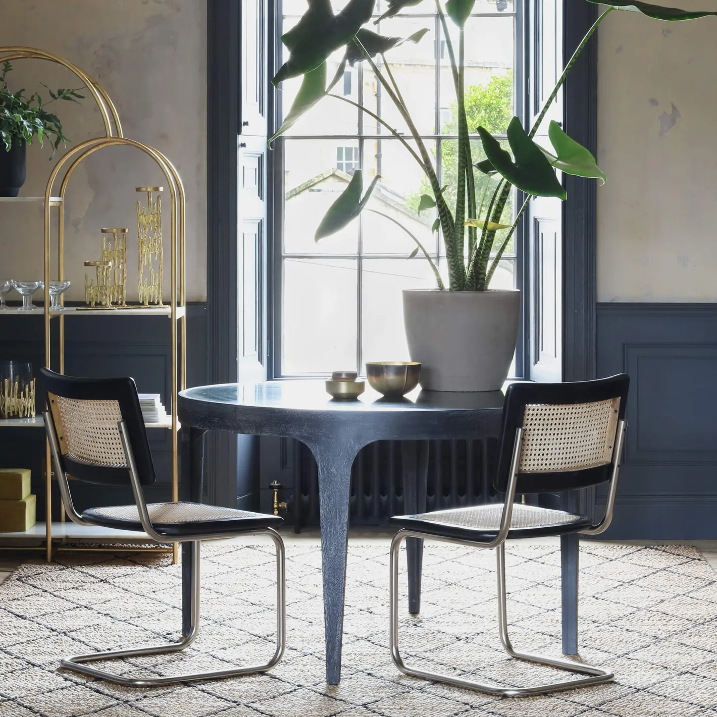 Graham & Green Dining Tables<Delaney 4 Seater Green Marble Dining Table