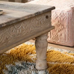 Graham & Green Coffee Tables<Delilah Carved Coffee Table