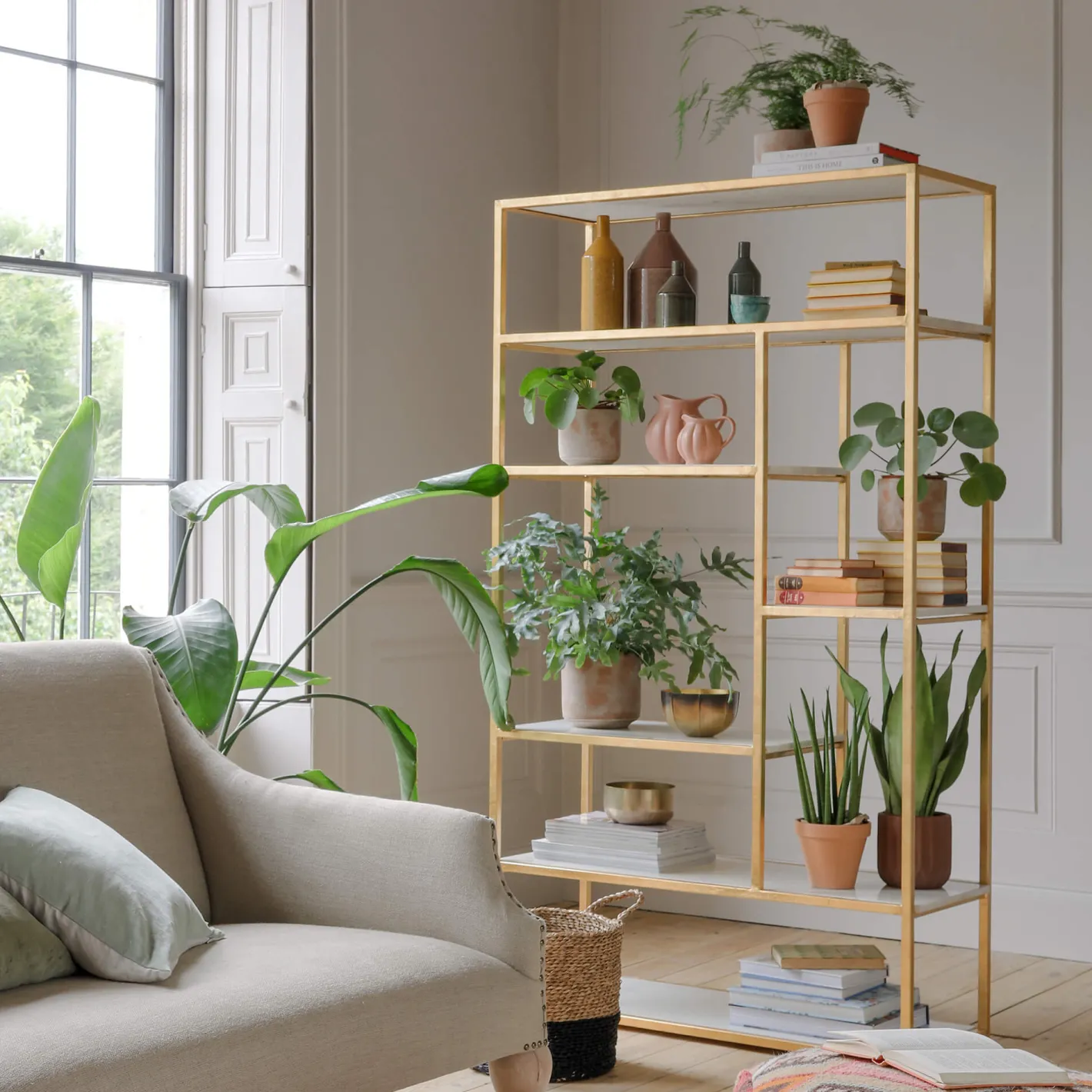 Graham & Green Shelves & Bookcases<Diego Marble Shelving Unit