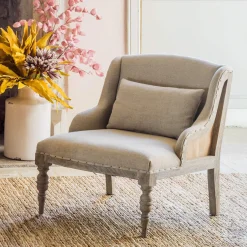 Graham & Green Armchairs<Duchess Natural Linen Armchair