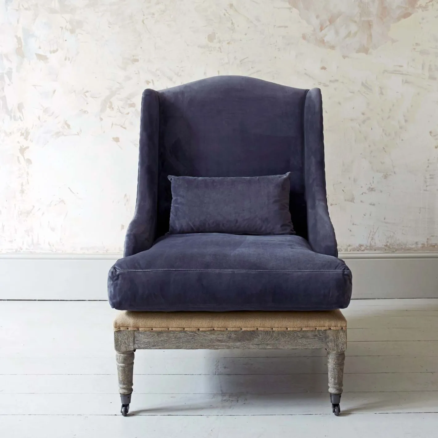 Graham & Green Armchairs<Duke Grey Velvet Armchair