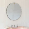 Graham & Green Bathroom Mirrors|Bathroom Mirrors<Durley Scalloped Round Wall Mirror