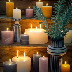 Graham & Green Candle Holders & Candles<Dusky Pink Pillar Candles