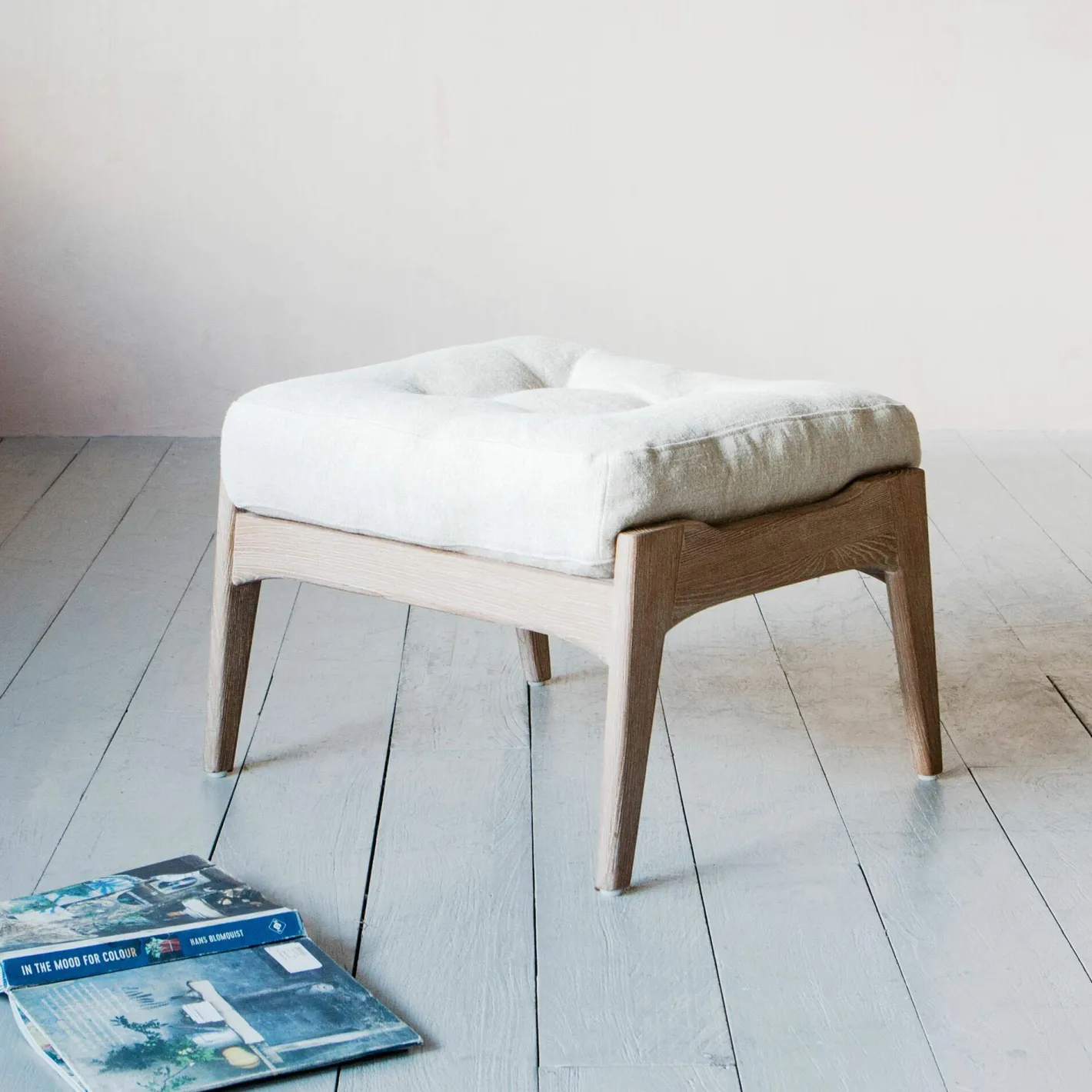 Graham & Green Footstools|Footstools<Dylan Linen Footstool