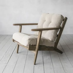 Graham & Green Armchairs<Dylan Natural Linen Armchair