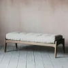 Graham & Green Benches & Ottomans|Ottomans & Benches<Dylan Natural Linen Bench