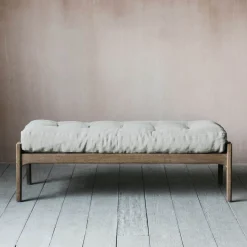 Graham & Green Benches & Ottomans|Ottomans & Benches<Dylan Natural Linen Bench