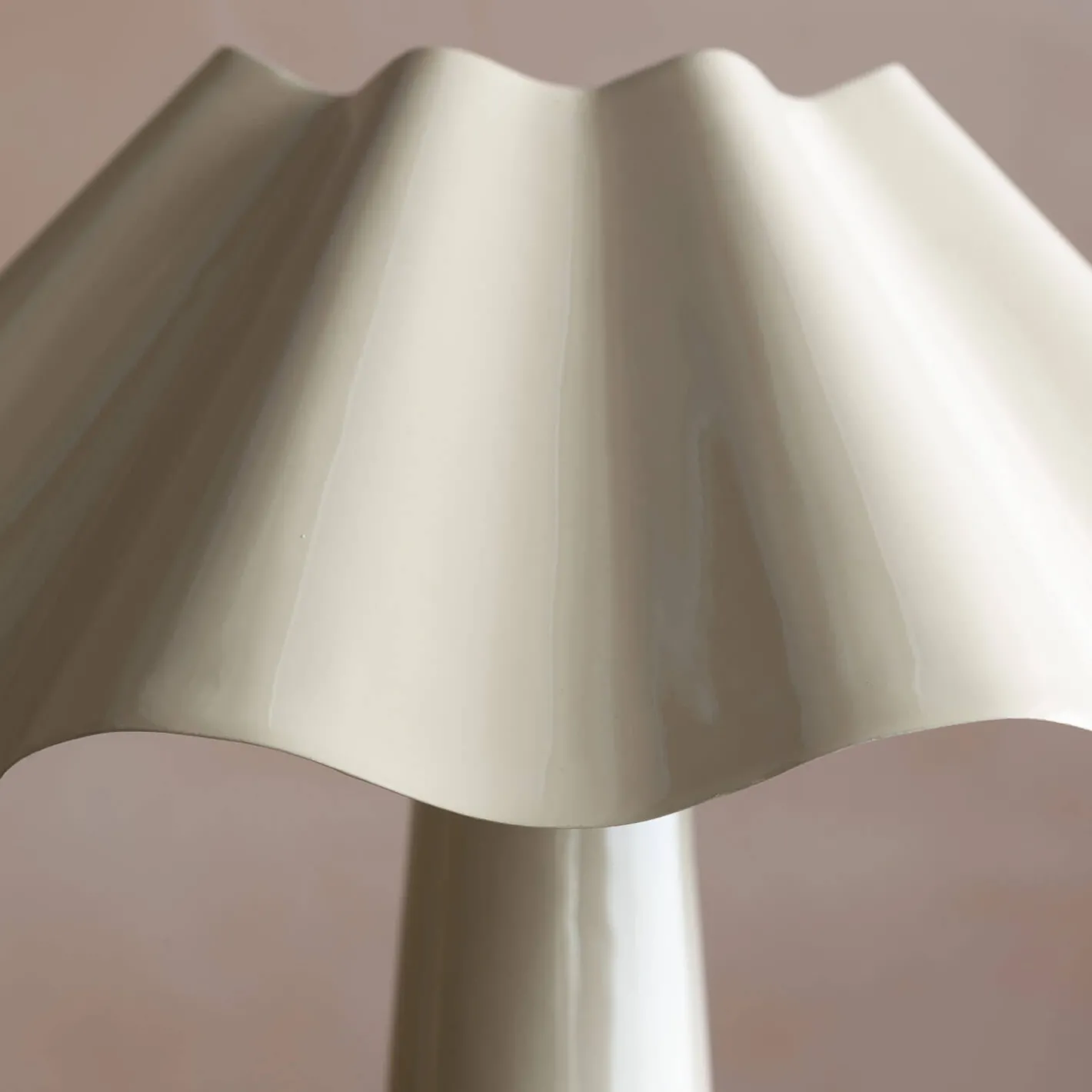 Graham & Green Table Lamps<Eldon Ivory Enamel Table Lamp Large