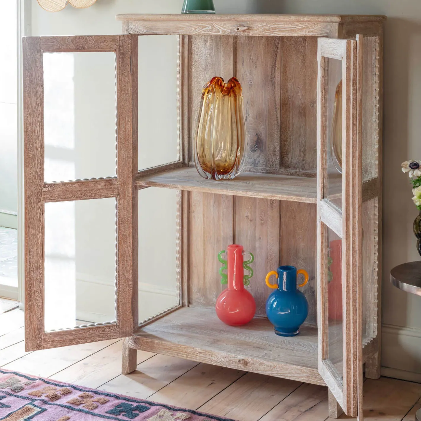 Graham & Green Cabinets & Cupboards<Elliot Wooden and Glass Cabinet