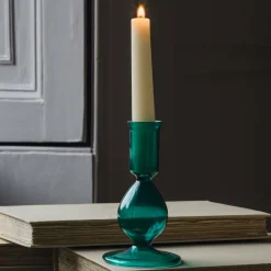 Graham & Green Candle Holders & Candles<Emerald Glass Candle Holder