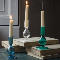 Graham & Green Candle Holders & Candles<Emerald Glass Candle Holder