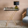 Graham & Green Side Tables<Emery Grey Ikat Tray Table