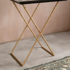 Graham & Green Side Tables<Emery Grey Ikat Tray Table