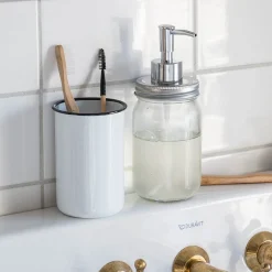 Graham & Green Bathroom Accessories<Enamel Toothbrush Holder